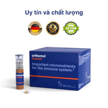 Orthomol Immun - Tăng cường hệ miễn dịch, đóng gói dạng ống